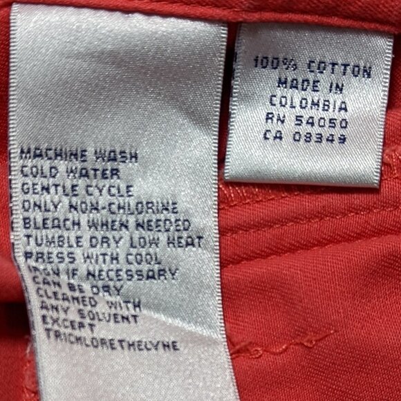 JONES NEW YORK COUNTRY Cotton Button Front Denim Jacket Coral Size Small - Picture 15 of 16